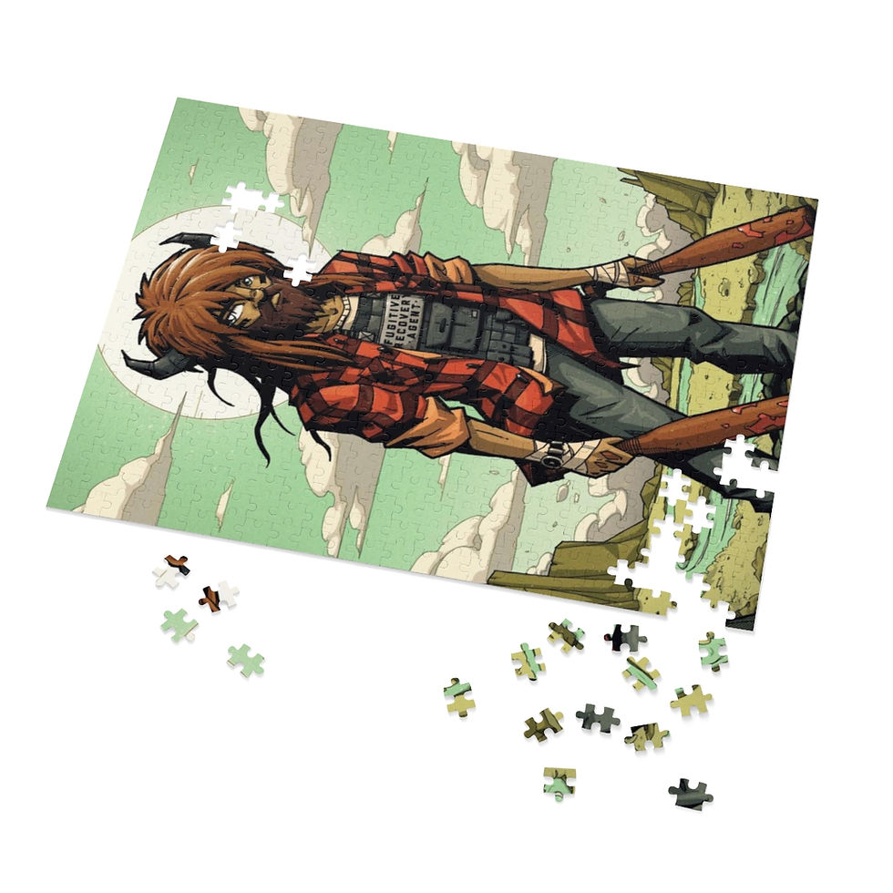 Thumbnail: BUFFALO-MAN Jigsaw Puzzle (30, 110, 252, 500,1000-Piece)