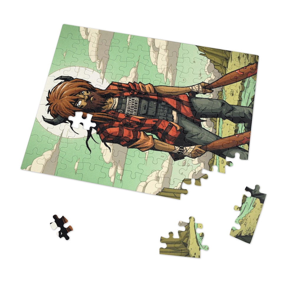 Thumbnail: BUFFALO-MAN Jigsaw Puzzle (30, 110, 252, 500,1000-Piece)