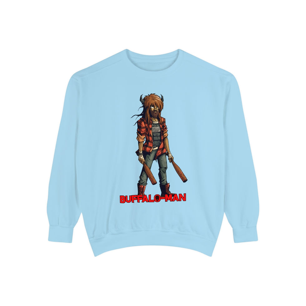 Thumbnail: BUFFALO-MAN Unisex Garment-Dyed Sweatshirt