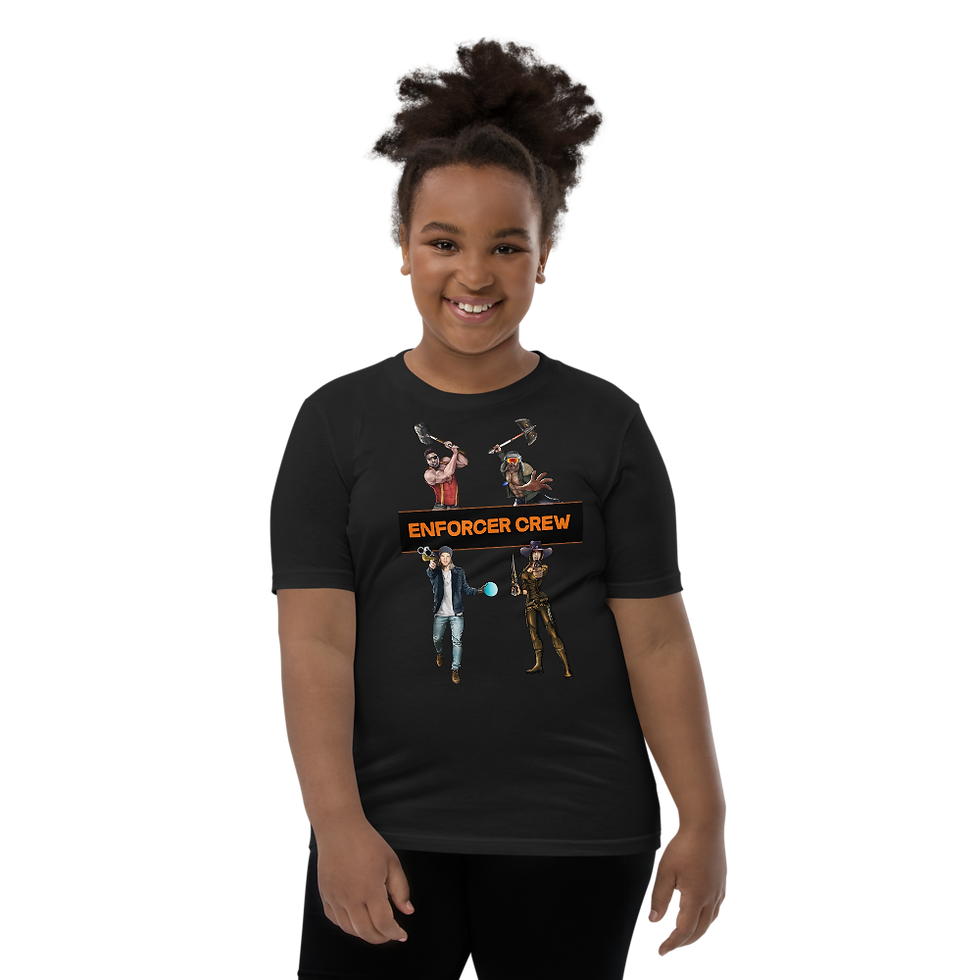 Thumbnail: Enforcer Crew Youth Tee - Bella+Canvas Tri-Blend Short Sleeve