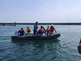 Batismo de vela no mar 