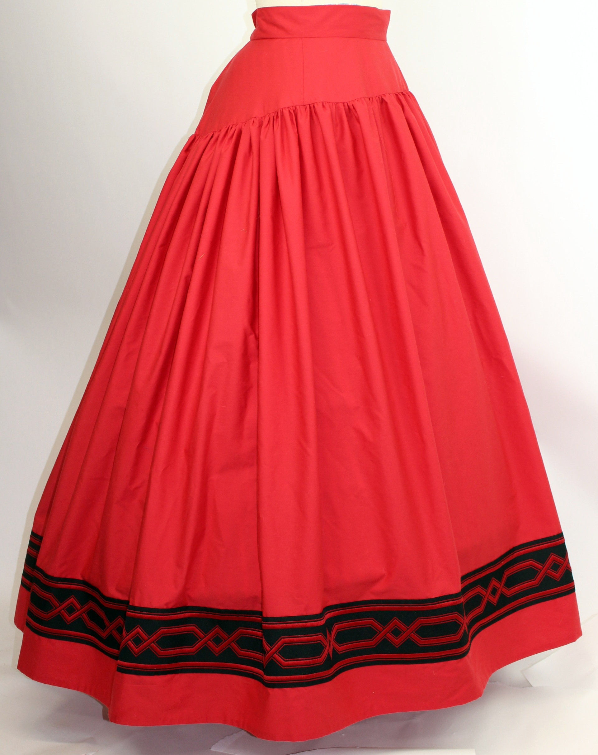 Elliptical Petticoat with Yoke, Plain or Balmoral