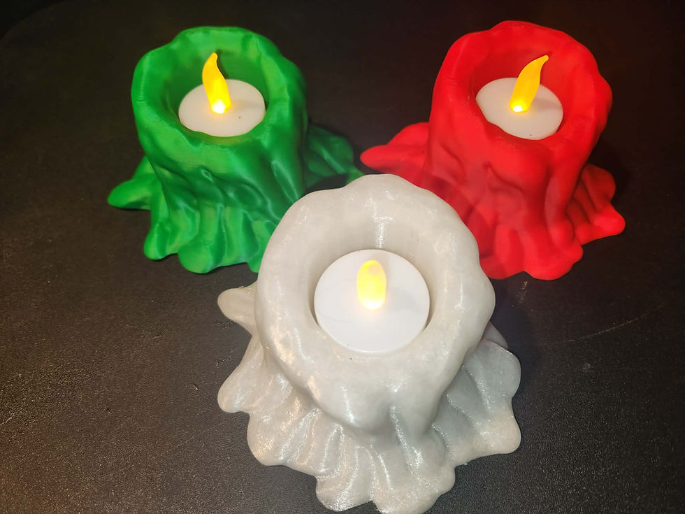 candles that are cool look could be used for  a Halloween  party