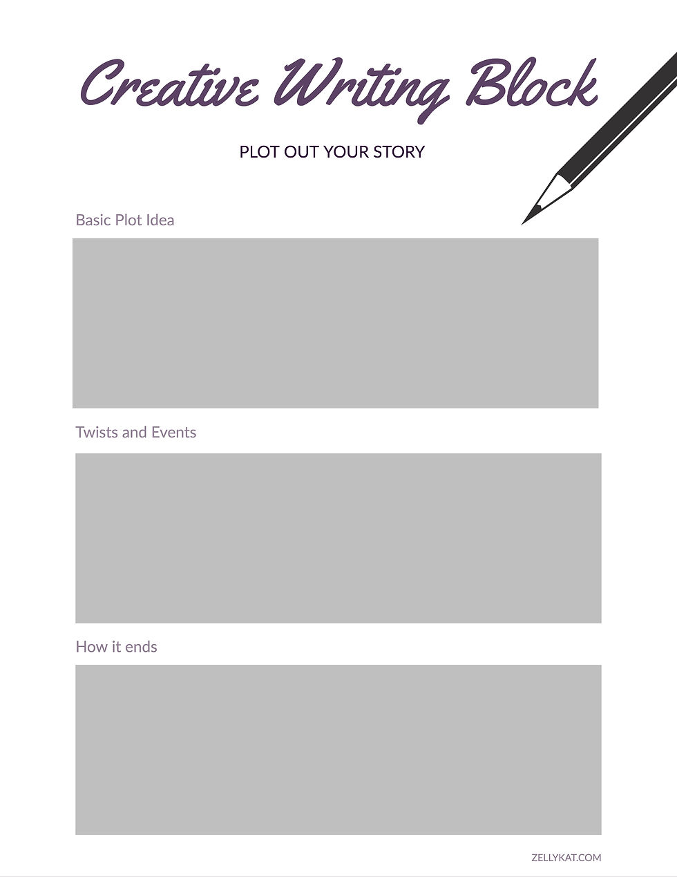 Basic Plot-Worksheet-Zellykat