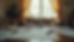 Eye-level view of a cluttered living room with scattered papers and a lease agreement on the table