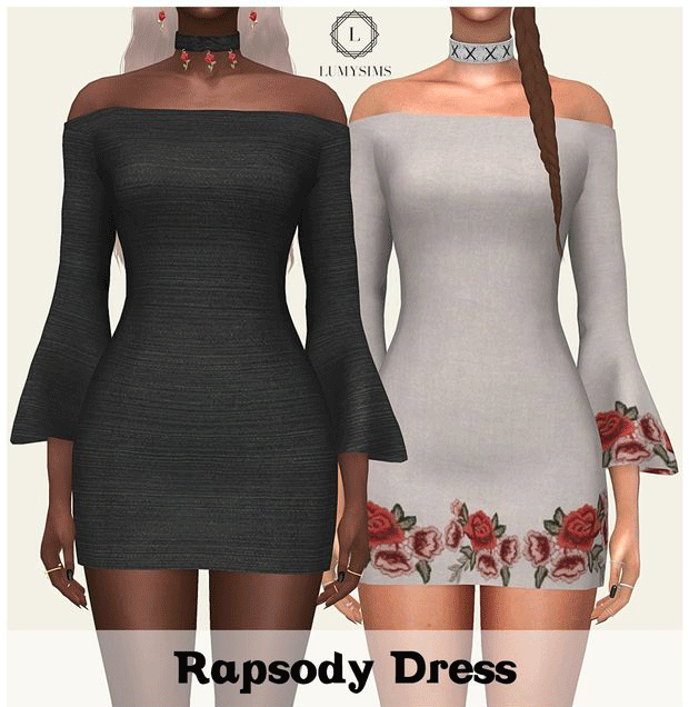 Lumysims Rapsody Dress