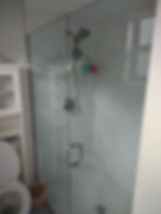 Modern glass shower from professional renovation services