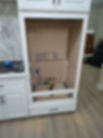 Kitchen cabinet installation by professional renovation services