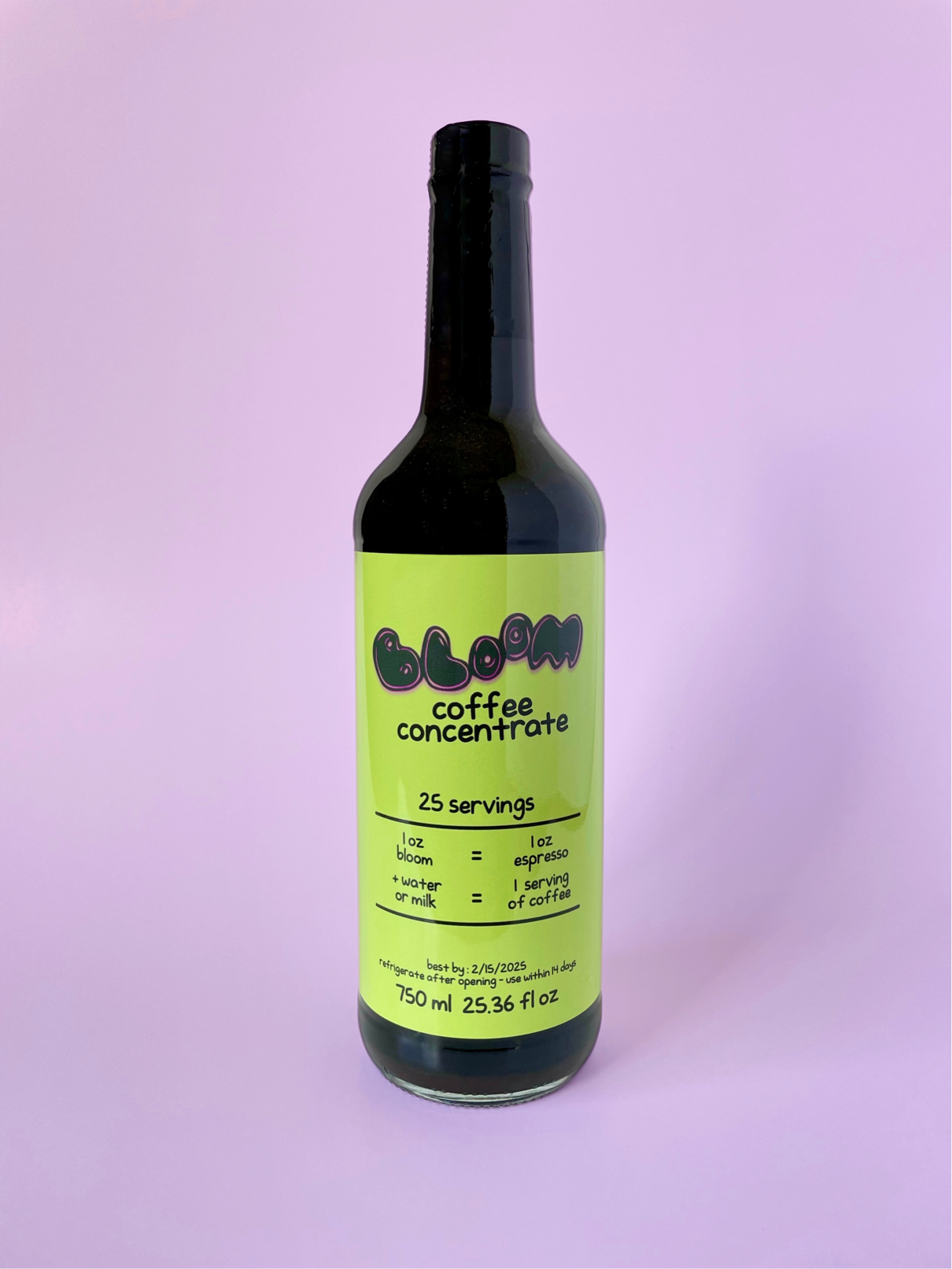 bloom coffee concentrate 750ml