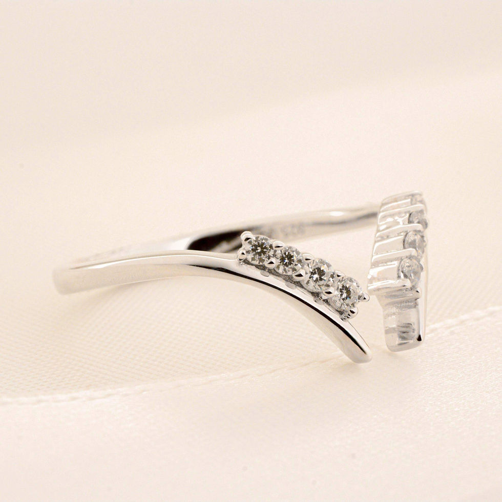 Thumbnail: Adjustable Angel Wing Ring