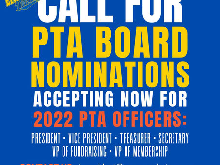 2022 PTA Executive Board Nominations
