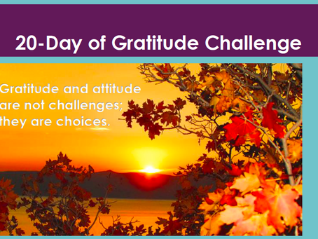 20-Day of Gratitude Challenge