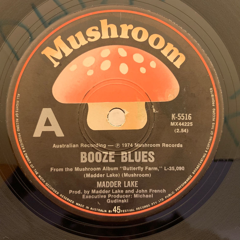 Madder Lake – Booze Blues "RARE 7" SINGLE"