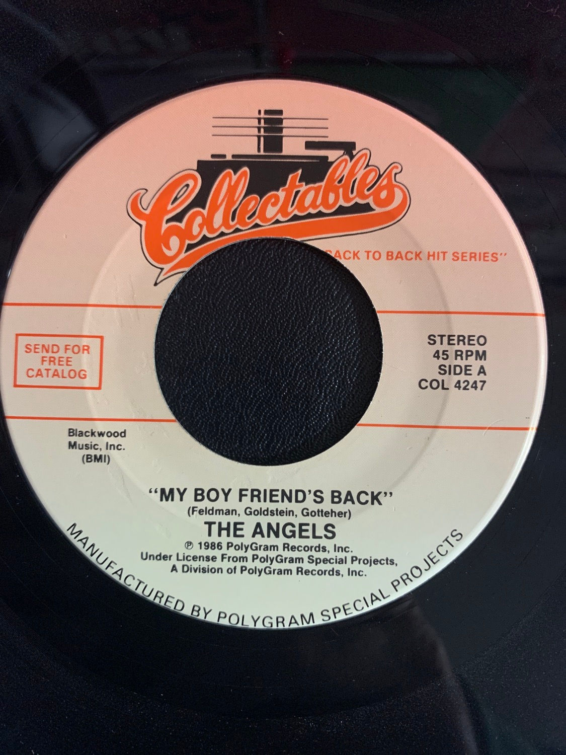 The Angels / Dickey Lee – My Boy Friend's Back / Patches
