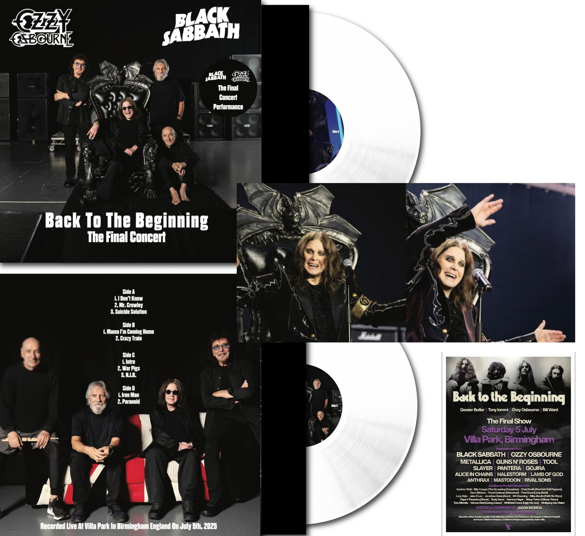 Black Sabbath-Ozzy Osbourne - Back To The Beginning "2LP COLOURED VINYL"