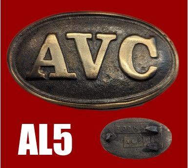 Alabama "AVC" Small Oval Belt Buckle