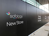 Solology Store Rugby black out installed by branded signs Glossop
