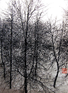 painting titled "Tree V (5)"