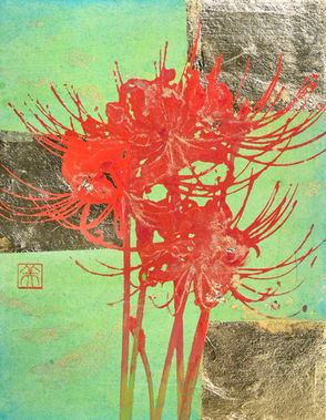 Painting of spider lily