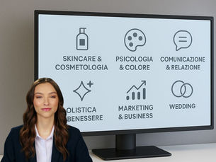 Unica docente corsiamo che spiega la categorie di corsi