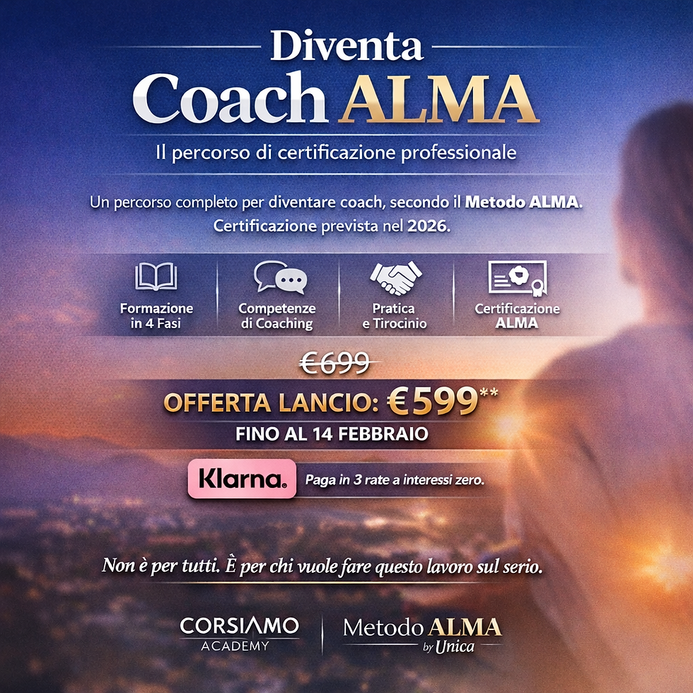 Diventa coach certificato ALMA