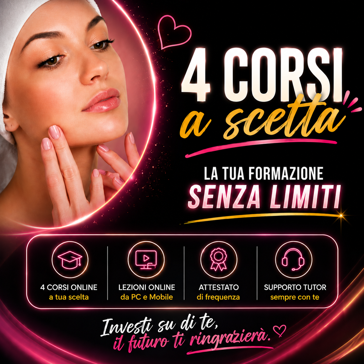 4 corsi a scelta corsiamo academy