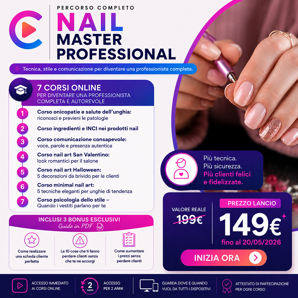 Percorso Nail Master Professional