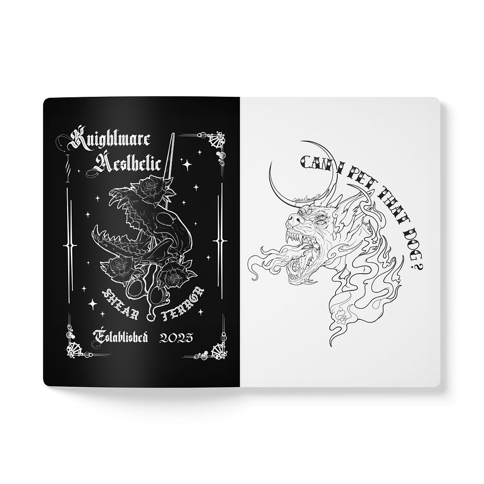 Thumbnail: Knightmare Aesthetic Journal (with coloring pages)