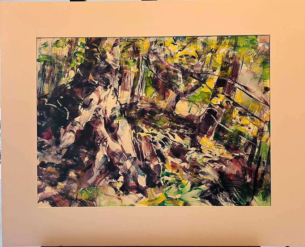 1021 - Two trees standing sentinel, most abstract