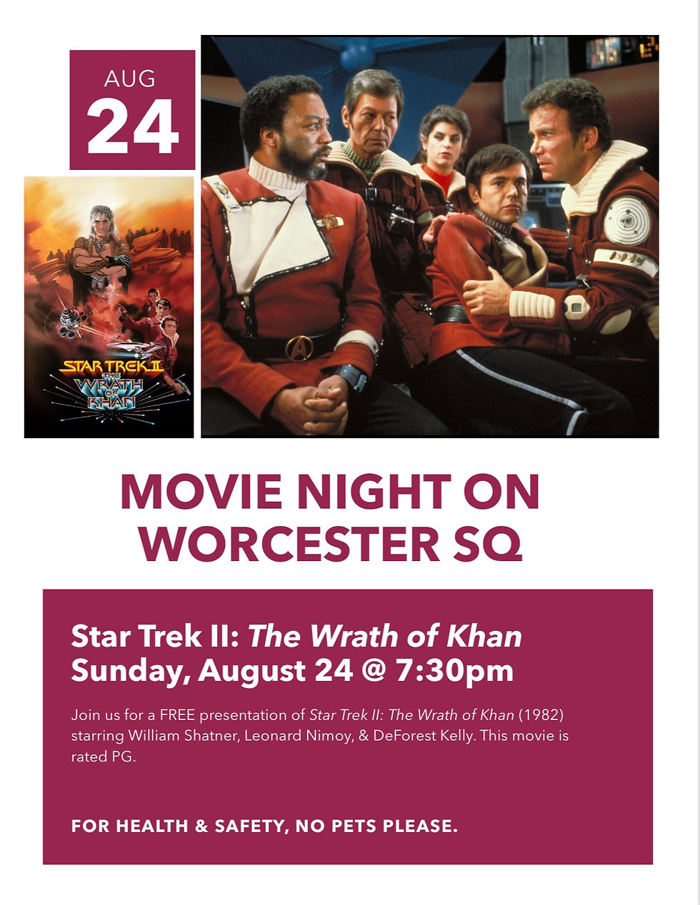 Movie in the Square! Returns to Sunday Night! New time!