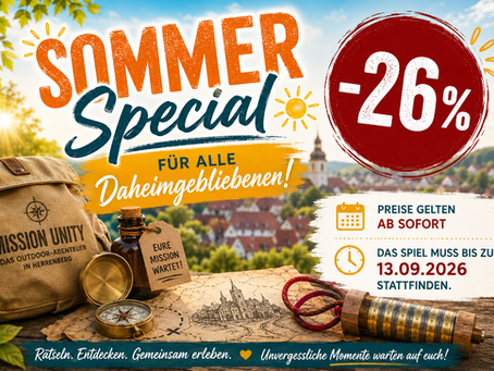 Sommer-Special: 26 % Rabatt für alle Daheimgebliebenen!