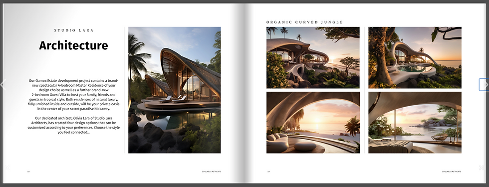 Broschürendesign für Soulness Retreats in Fiji