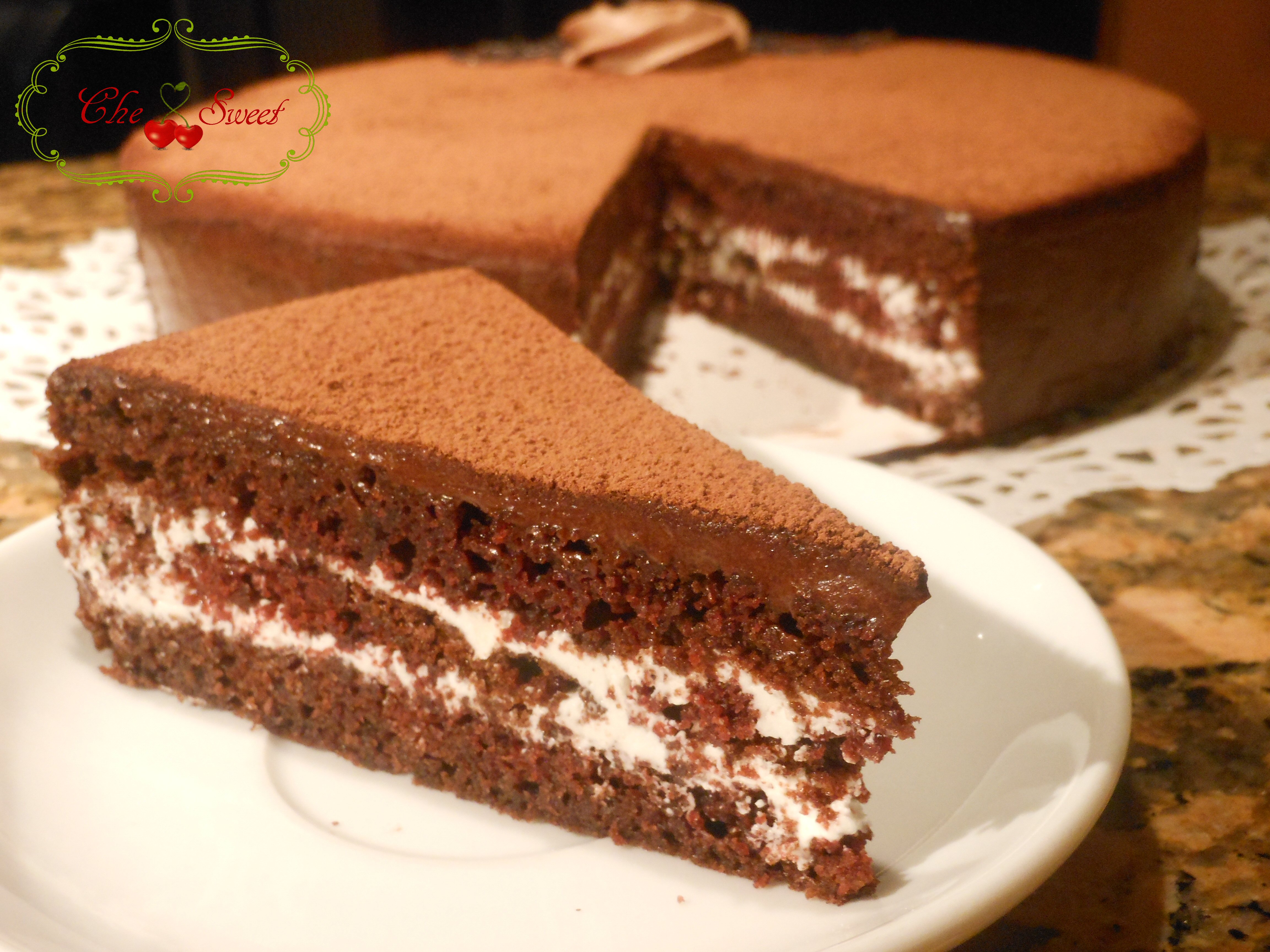 Chocolate butter cream cake