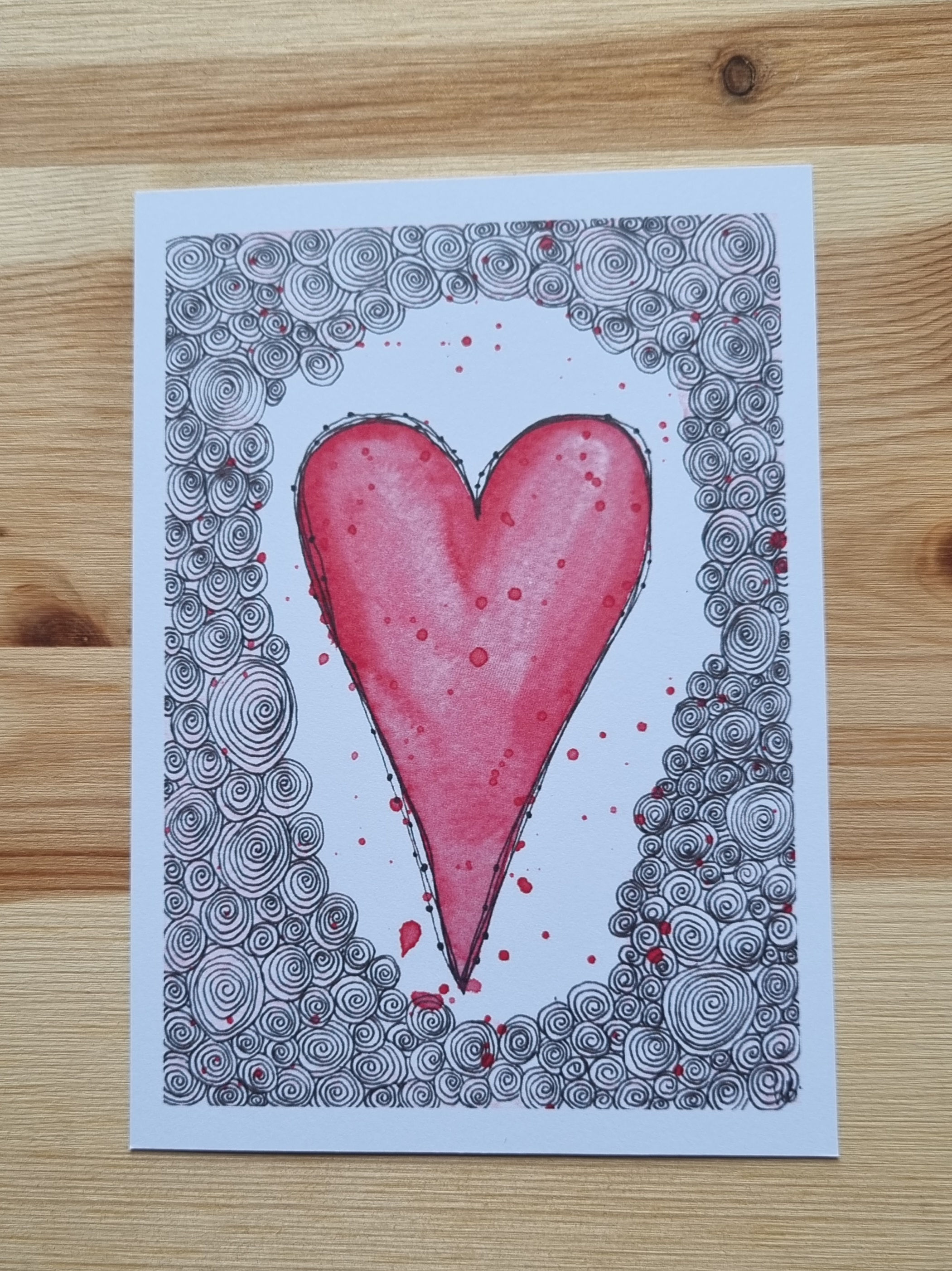 Postkarte Herz