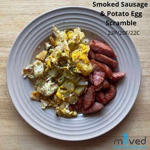 Smoked Sausage & Potato Egg Scramble