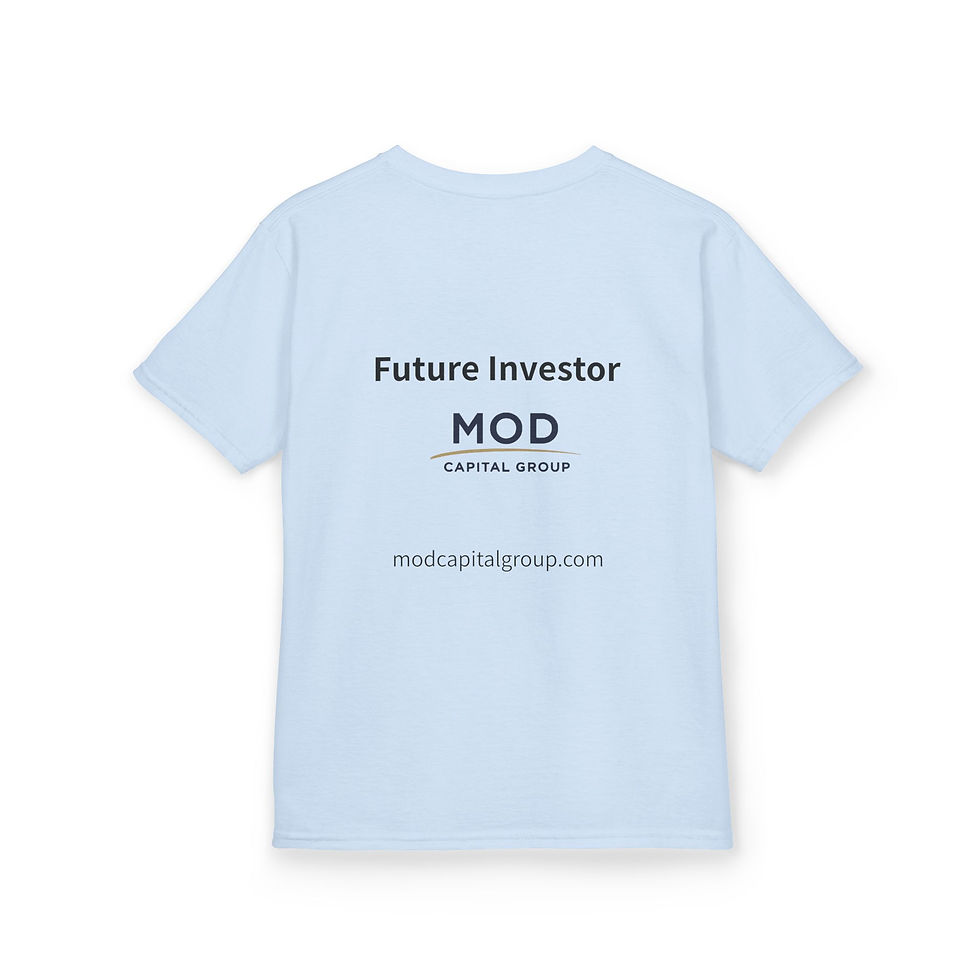 Thumbnail: Kids Tee - "Future Investor" Back Print (MOD Capital Group)