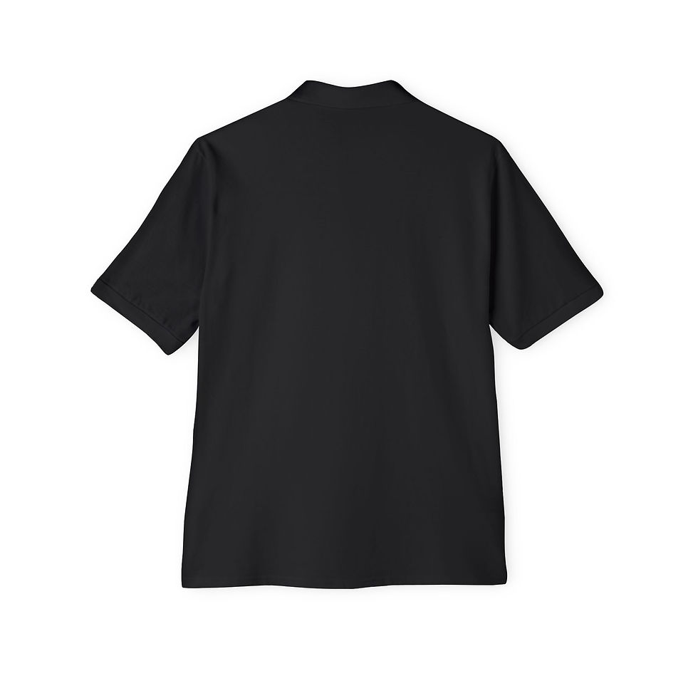 Thumbnail: Men's Piqué Polo - Minimalist Embroidered Logo Polo Shirt