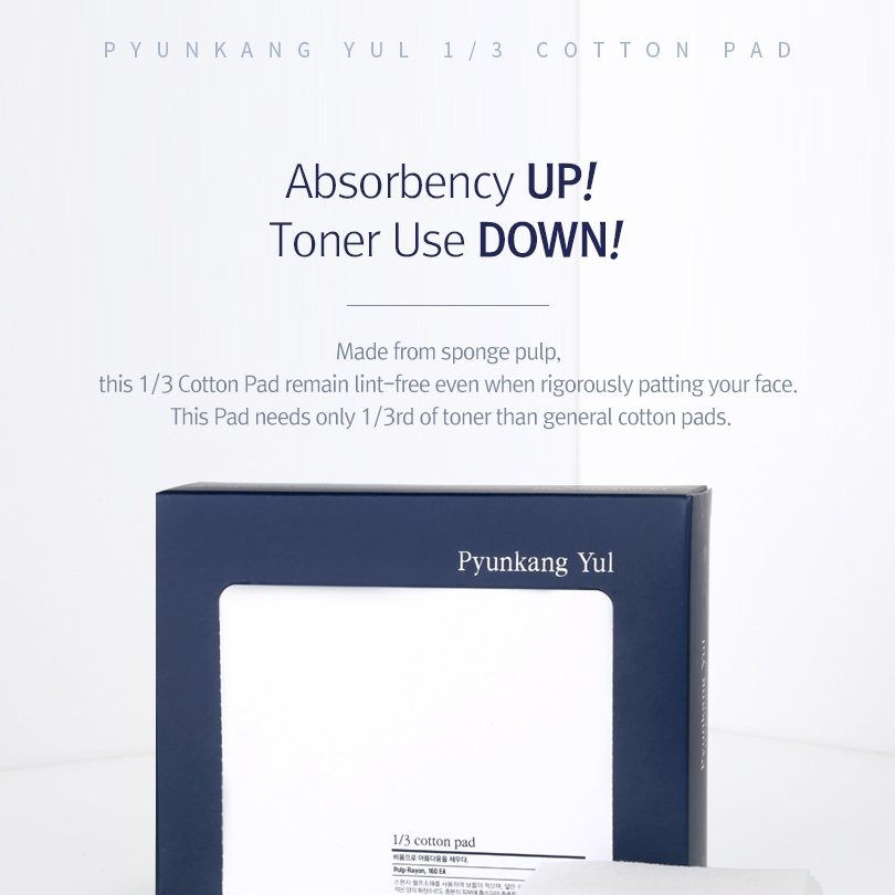 Thumbnail: [PYUNKANG YUL] 1/3 Cotton Pad (160ea)