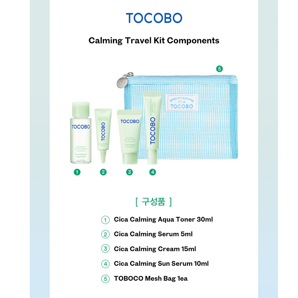 Thumbnail: [Tocobo] Cica Calming Travel Kit