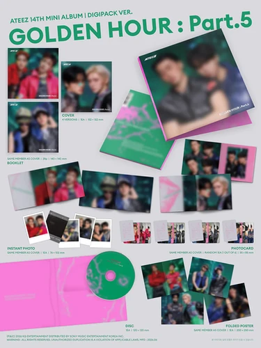 ATEEZ - GOLDEN HOUR : PART.5 (DIGIPACK UNIT VER.) | Choc Choc