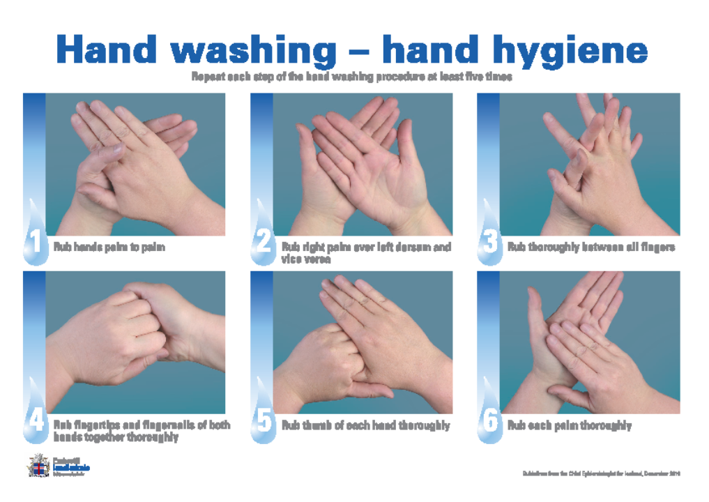 FRV2b HANDWASHING INSTRUCTIONS. Landlæknir