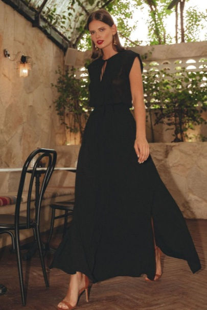 Thumbnail: UMA LEOPOLD IRIS MAXI DRESS