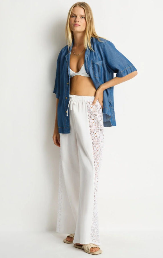 Thumbnail: SEALEVEL SHORE LINEN PANELED BEACH PANT
