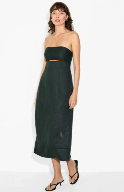 Thumbnail: UMA AND LEOPOLD BRIANA MIDI DRESS