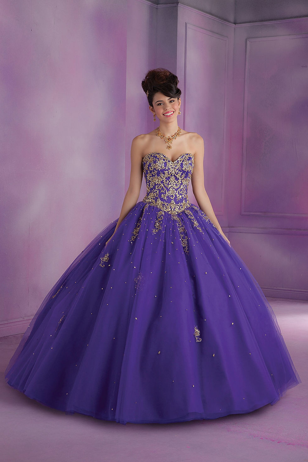 Miniaturbild: Hochzeitskleider farbige Ballkleider Brautkleider violett