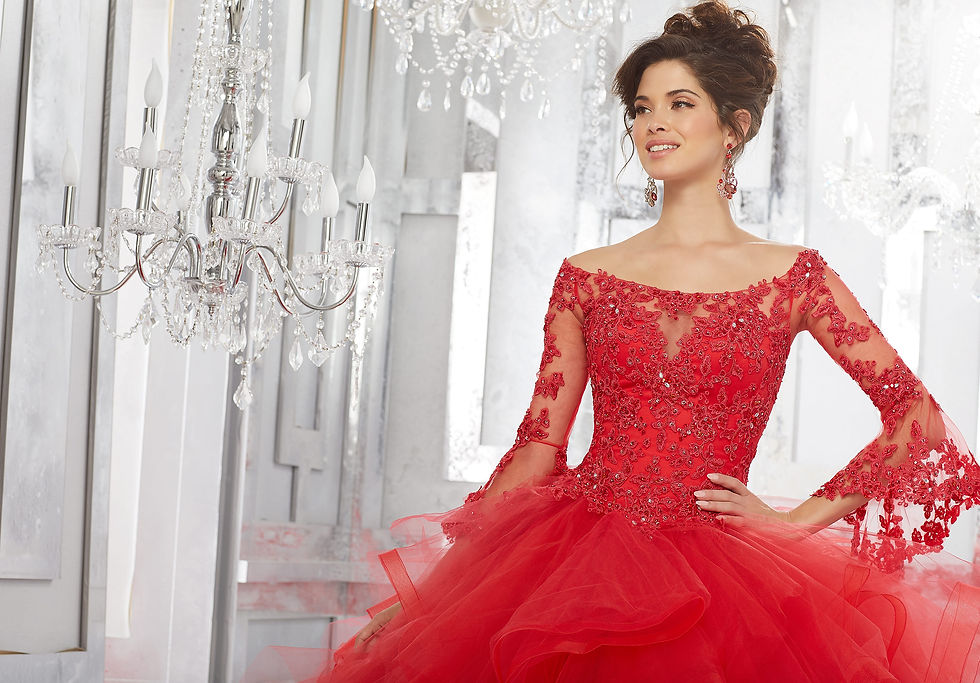 Miniaturbild: Brautkleid Ballkleid mit langen Ärmeln, schulterfrei, Tüll, Sissi Style Verlobungskleid