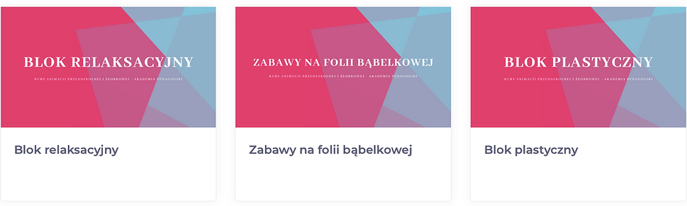 belkowej i bloki plastyczne program kursu animacji przedszkolnej i żłobkowej