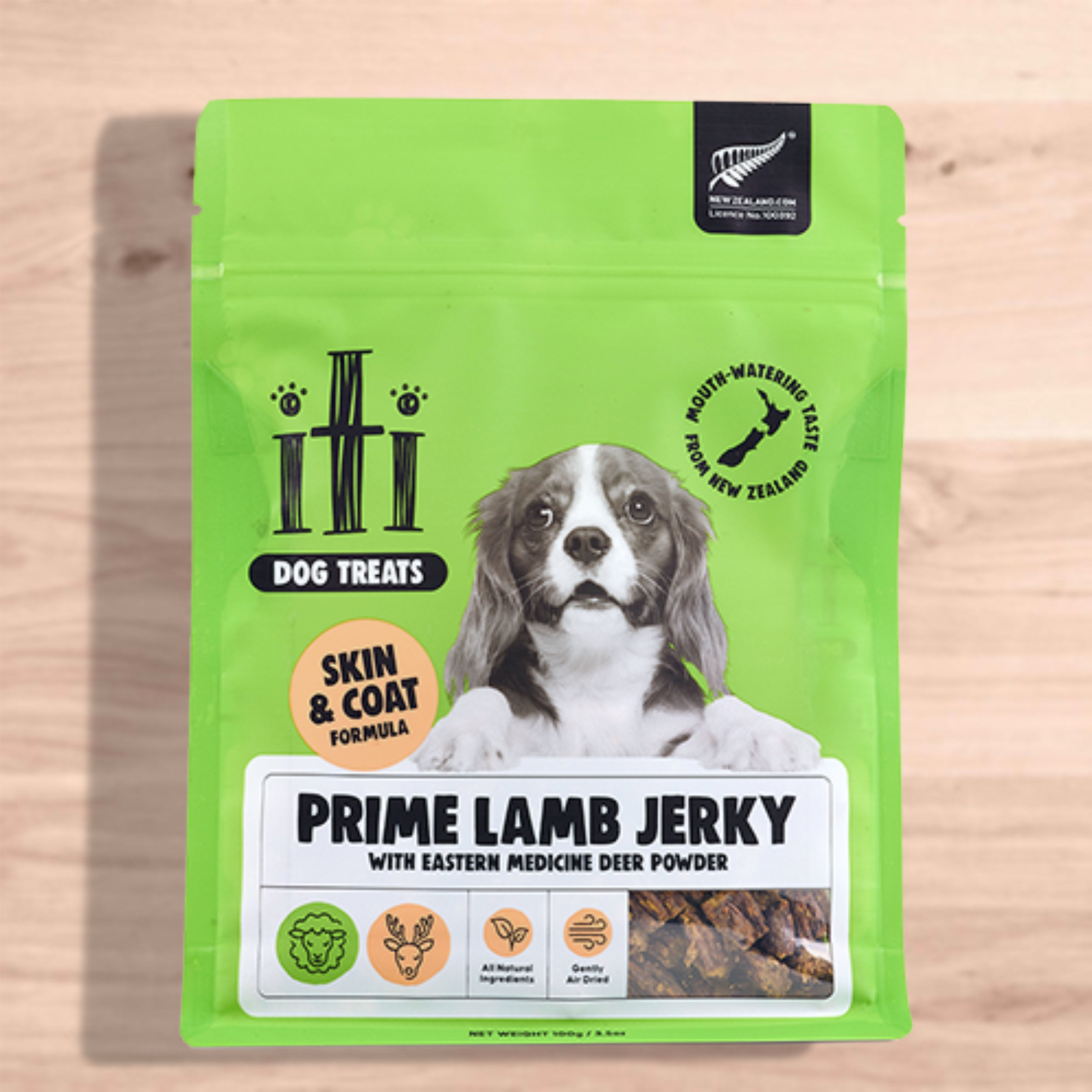 iti イティドッグトリーツ ラムジャーキー 皮膚・被毛ケア 100g