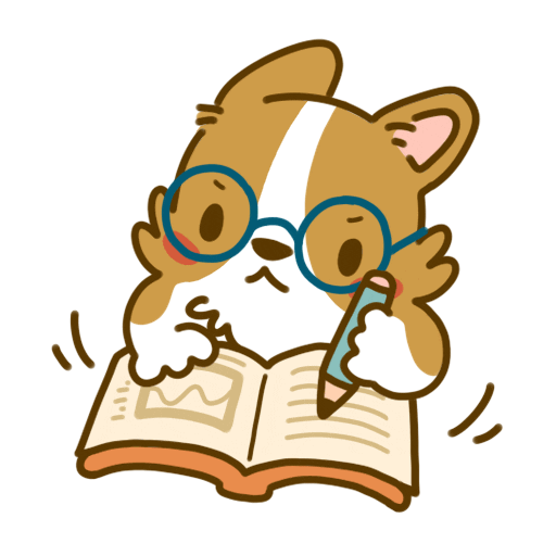 corgi reading.gif
