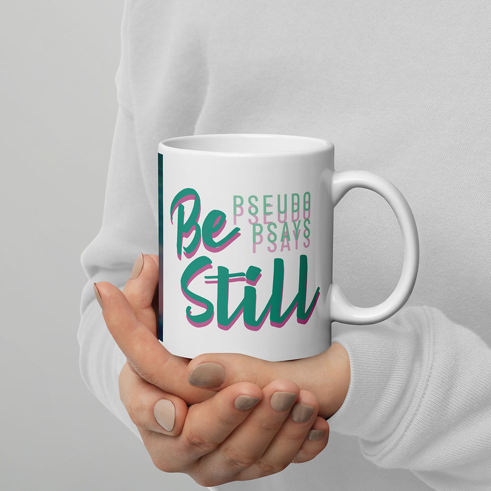Thumbnail: Be Still Rabbit Moon mug
